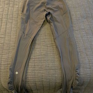 Gray/Black lululemon leggings size 6